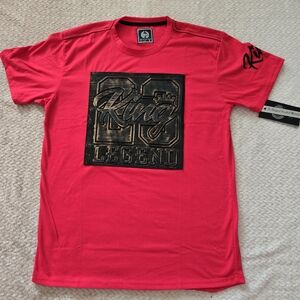CR 24 Mens T-Shirt 23 King Legend 3D  Graphic  Red/Black Large